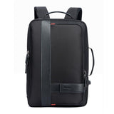 Large Capacity Business Laptop Backpack with Usb - Breathable Black 29x16x44cm - Side View