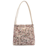 Black Woolen Knit Bucket Bag For Women - Red Onesize - Extra Image