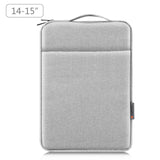 14-15 Inch Laptop Sleeve Briefcase With Zipper And Handle - Gray Blue - Front View