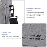 Portable 15 Inch Laptop Leather Handbag For Business Briefcase - Sapphire Blue - Top-Down View