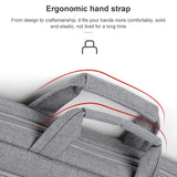 Portable 15 Inch Laptop Leather Handbag For Business Briefcase - Sapphire Blue - Low Angle