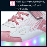 Rechargeable Light Wheel Skating Shoes For Kids - Size 36 Two-Wheeled - 45-Degree Angle