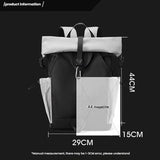 Large Capacity Contrast Backpack For Commuting - Deep Blue - Extra Image