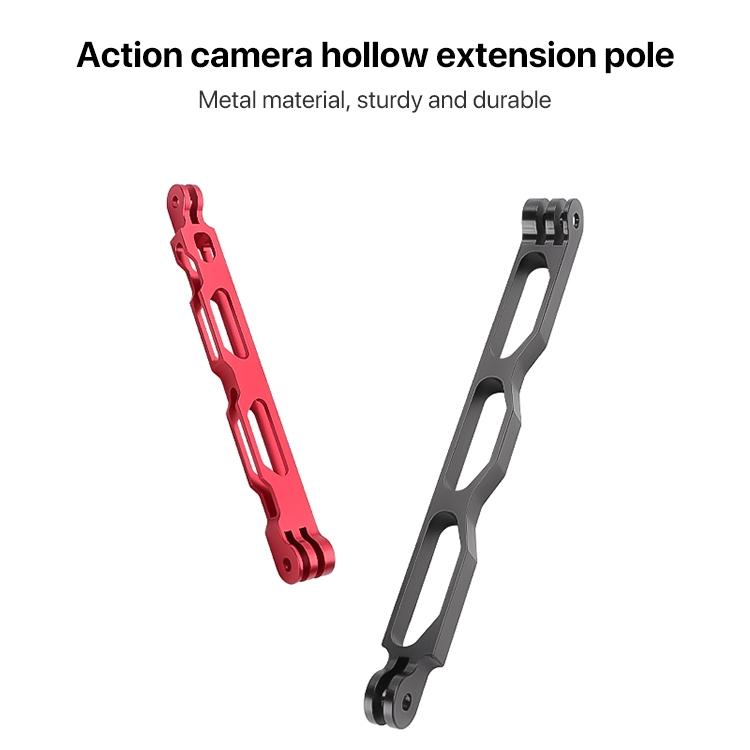 Aluminum Extension Arm with Hollow Grip - 20cm - Silver
