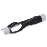 Universal Golf Grip Corrector for Beginners - Training Exerciser - Black - Front View