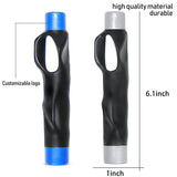Universal Golf Grip Corrector for Beginners - Training Exerciser - Black - Top-Down View