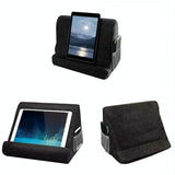Versatile Laptop Rest Cushion with Cooling Pad - Black