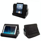 Versatile Laptop Rest Cushion with Cooling Pad - Black - 45-Degree Angle