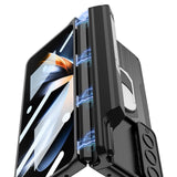 For Samsung Galaxy Z Fold4 5G Magnetic Armor Phone Case - Full Coverage - Litchi Texture - Extra Image