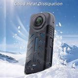 Silicone Shockproof Case and Lens Cover for Insta360 X4 by Sunnylife - Transparent - Lens Cover