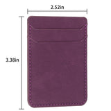 Frosted Card Bag Sticker For Mobile Phones - Black - Extra Image