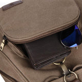 Women Canvas Laptop Backpack - Compact And Stylish - Coffee - Extra Image