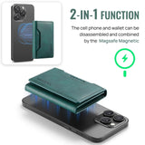 Rfid Card Bag Magsafe Compatible - Coffee - 45-Degree Angle