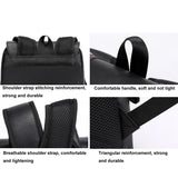 Large Capacity Pu Leather Laptop Backpack For Travel & School - Dark Brown - Extra Image