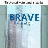 Waterproof Sports Tote For Toiletries & Makeup - Mint Green - Rear View