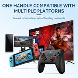 Vibration Gamepad For Switch / Android / Apple / Pc - Tooth Design - Rear View