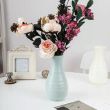 Creative Desktop Flower Vase - Modern Plastic Decoration - Blue - 45-Degree Angle