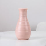 Creative Desktop Flower Vase - Modern Plastic Decoration - Blue - Close-Up Angle
