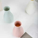 Creative Desktop Flower Vase - Modern Plastic Decoration - Blue - Extra Image