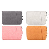 13.3 Inch Sheepskin Notebook Inner Bag - Natural - Cowhide Yellow - Side View