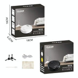 Smart Usb Charging Robot Vacuum for Family Cleaning - Black
