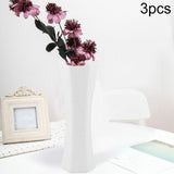 3-piece Plastic Hydroponic Vase Set for Creative Home Decor - Pink - Front View