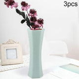 3-piece Plastic Hydroponic Vase Set for Creative Home Decor - Pink - Close-Up Angle