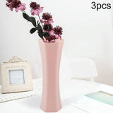 3-piece Plastic Hydroponic Vase Set for Creative Home Decor - Pink - Extra Image