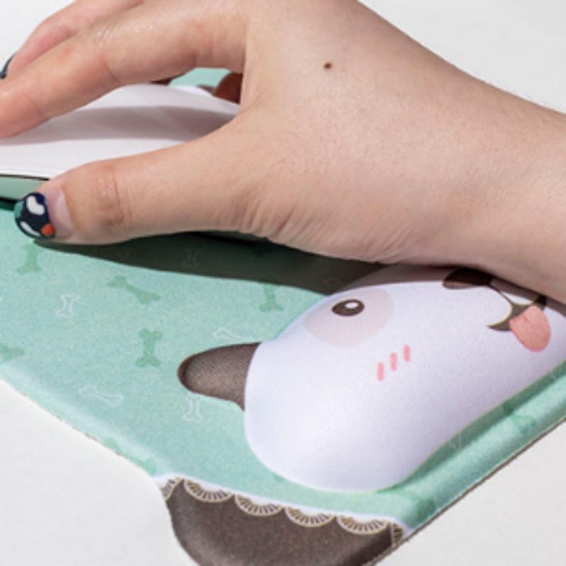 Cartoon Silicone Mouse Pad Wristband - Blue Cat