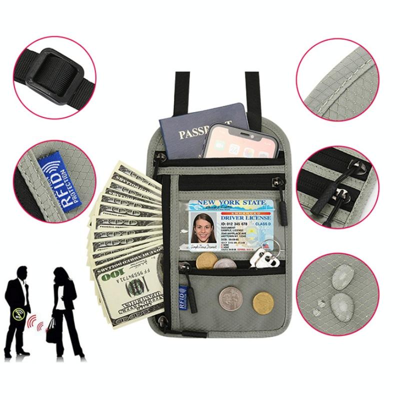 Rfid Passport & Certificate Protection Cover - Dark Gray