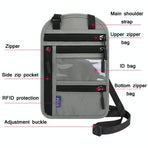 Rfid Passport & Certificate Protection Cover - Dark Gray