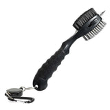 Portable Golf Club Brush - Retractable - Blue - Low Angle