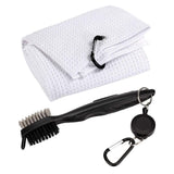 Club Cleaning Brush & Hook Towel Golf Set - Compact & Convenient - Blue - Extra Image
