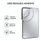 Silicone Adhesive Card Case Black - Pink - Top-Down View