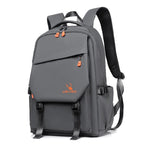 Travel-ready Waterproof Double Shoulder Backpack - Dark Gray