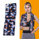 Quick Drying Gym Towel For Sports - Geometric Triangle