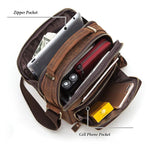 Leather Men Shoulder Bag Mh573 - Brown