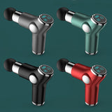 Compact Muscle Massage Gun For Relaxation - Red - Side View