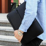 Portable Laptop Handbag - Fits 13-13.3 Inch - Casual Design - Blue - Low Angle