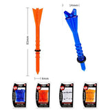 30 Adjustable Golf Tees with 83mm Height Limit - Set of 30 - Blue - 45-Degree Angle