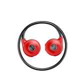 Bone Conduction Bluetooth Earphones with Stereo Vibration Speaker - Red - Front View
