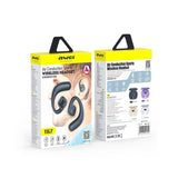 Wireless Tws Bluetooth Earbuds with Air Conduction Technology - Purple - Low Angle