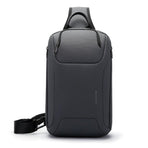 Men Chest Bag Business Shoulder Crossbody Bag - Grey