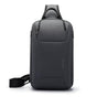 Men Chest Bag Business Shoulder Crossbody Bag - Grey