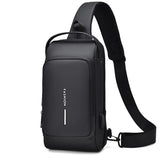 Waterproof Usb Crossbody Backpack For Sports - Gray Gold - Extra Image