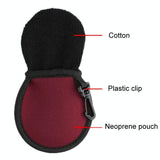 Hooked Neoprene Golf Ball Cover - Durable Protection - Green - Top-Down View