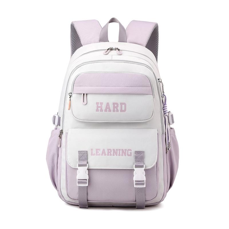 Versatile 15.6 Backpack for School & Work - Casual Design - Black And White
