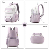 Versatile 15.6 Backpack for School & Work - Casual Design - Black And White