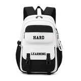 Versatile 15.6 Backpack for School & Work - Casual Design - Black And White - Extra Image