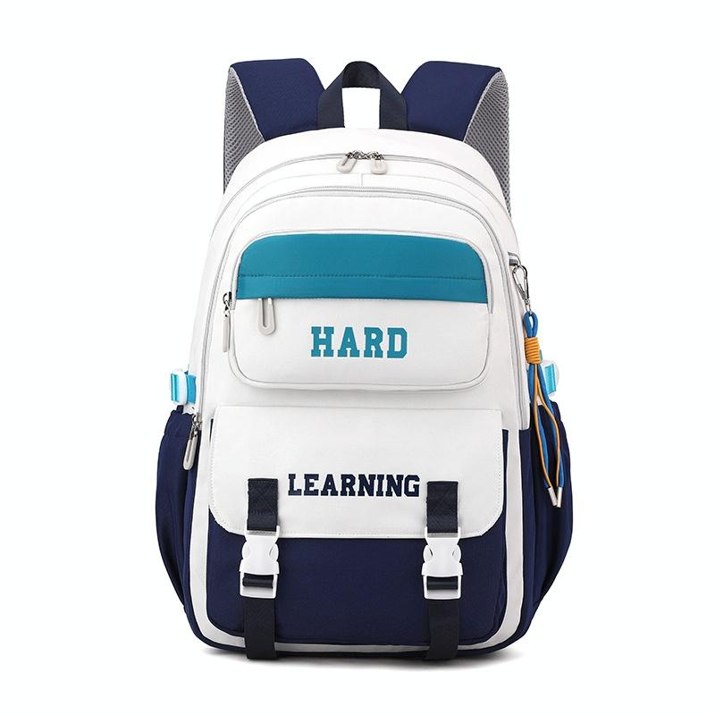 Versatile 15.6 Backpack for School & Work - Casual Design - Black And White